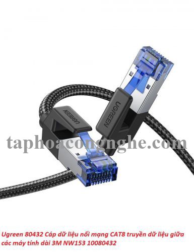 Ugreen 80432 3M CAT8 Shielded Cáp nối mạng Lan giữa các máy tính NW153 30080432